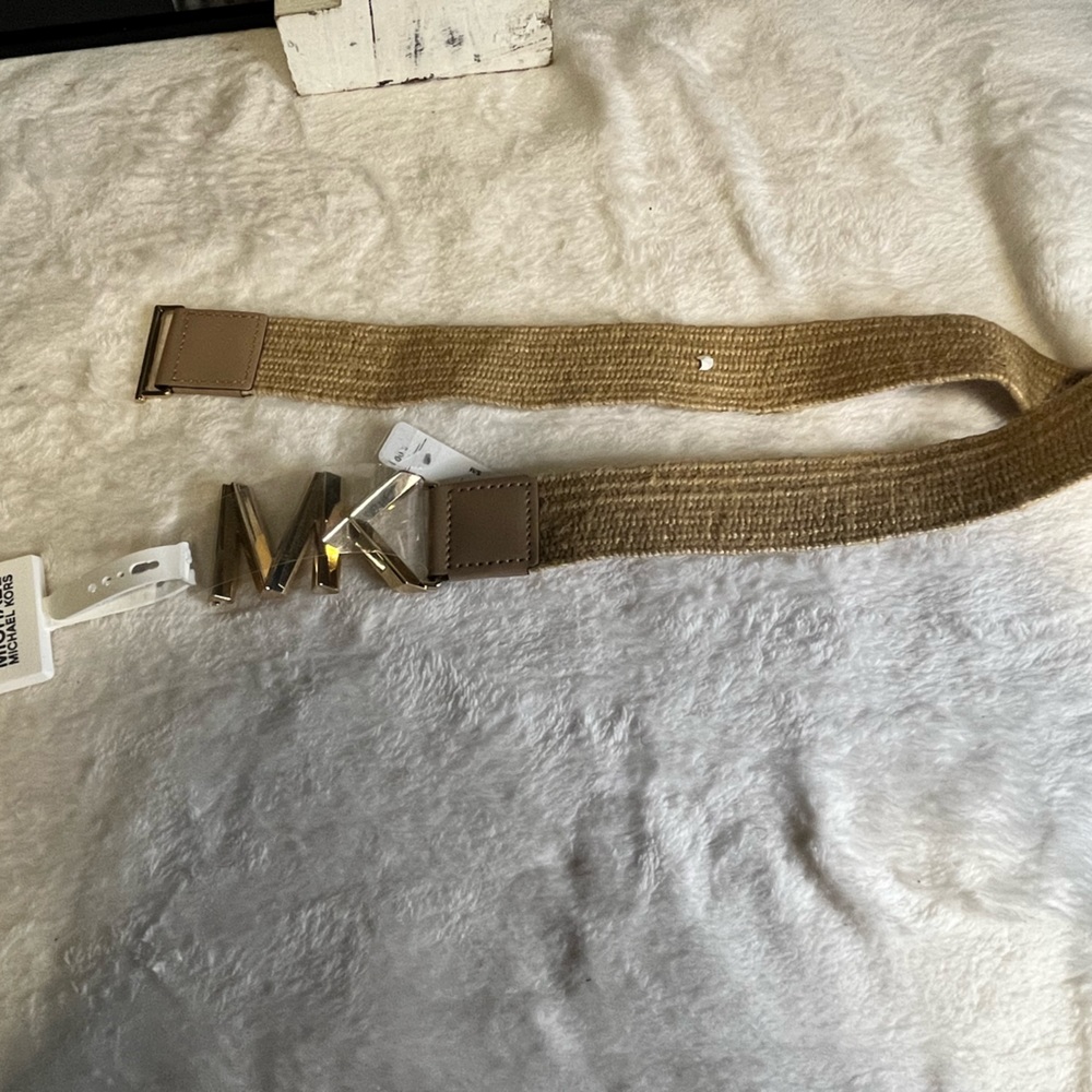 Micheal KORS Belt / Gold Buck/ Size S/M/  Brand New with Tags.